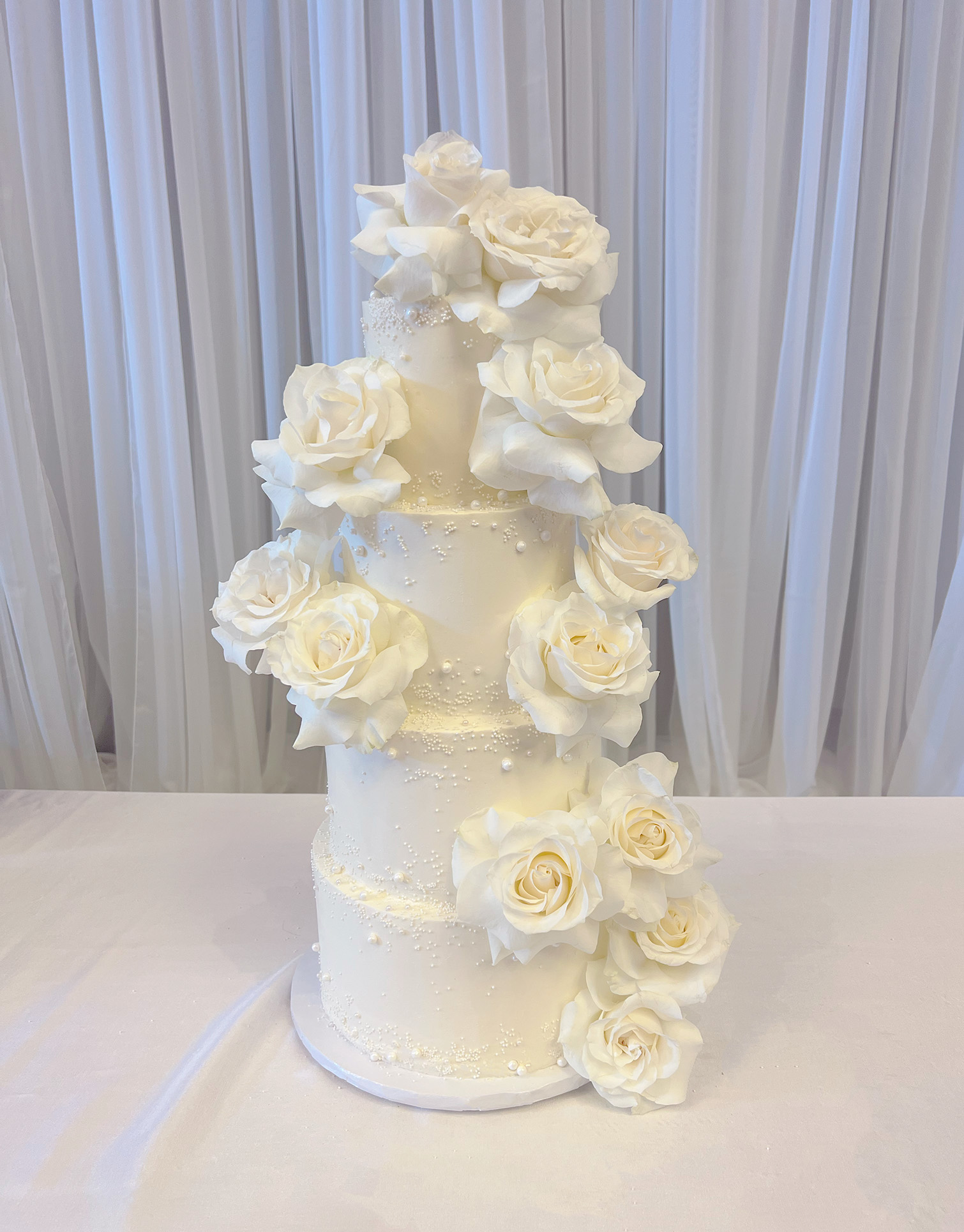 Bespoke Fresh Flower Wedding Cake